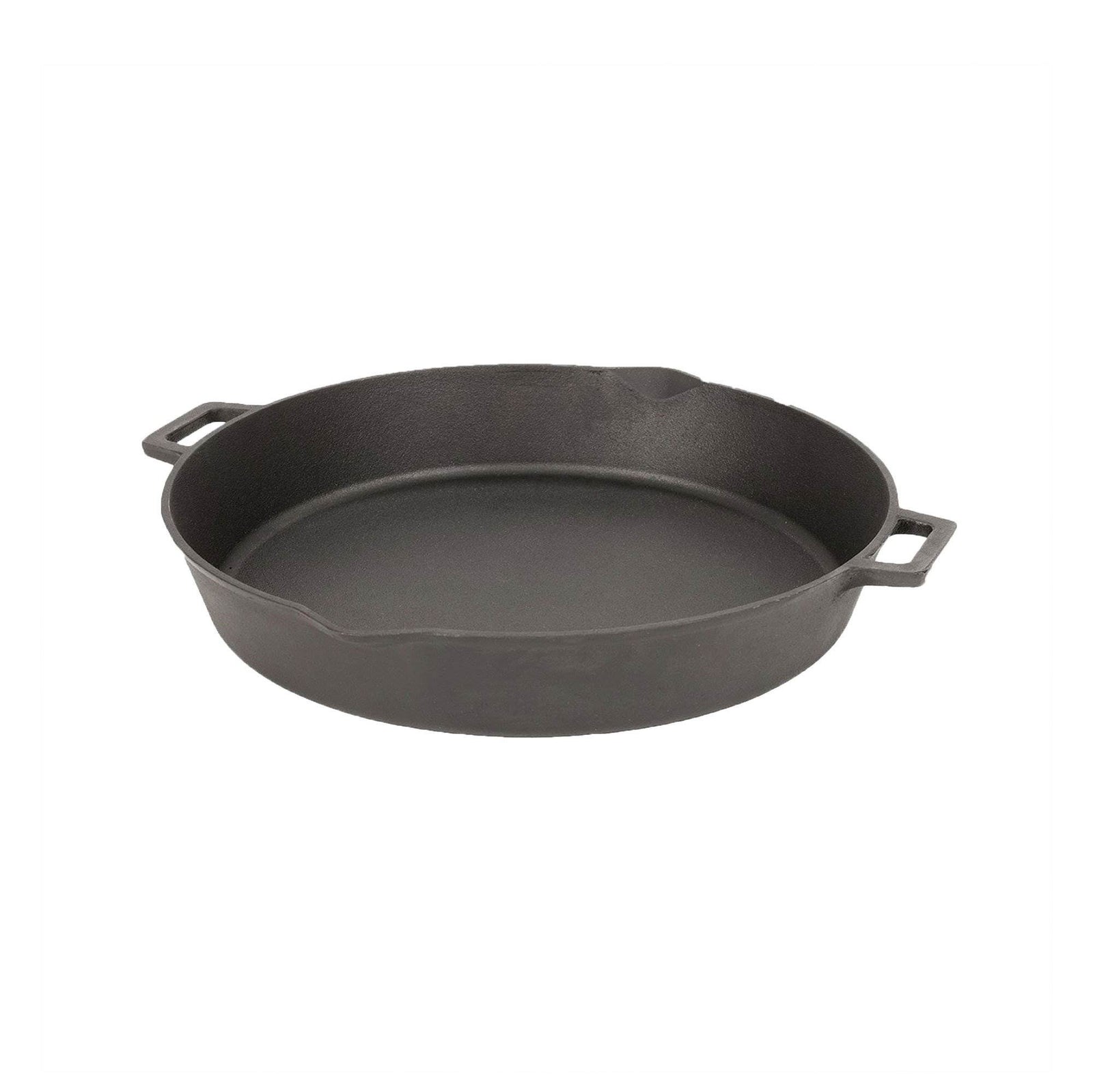 Bayou Classic 16 Inch Oven Safe Cast Iron Skillet Cooking Pot, Black (2 Pack) - VMInnovations