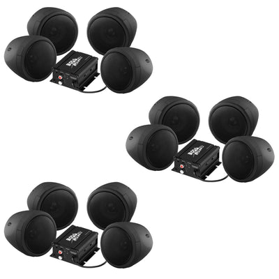 Boss Audio All Terrain 1000w Bluetooth Speaker & Handlebar Amp System (3 Pack)