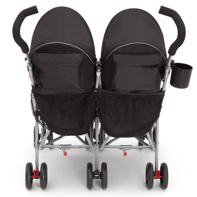 Delta Children LX Plus Side x Side Double Stroller, Red Triangular (Open Box)