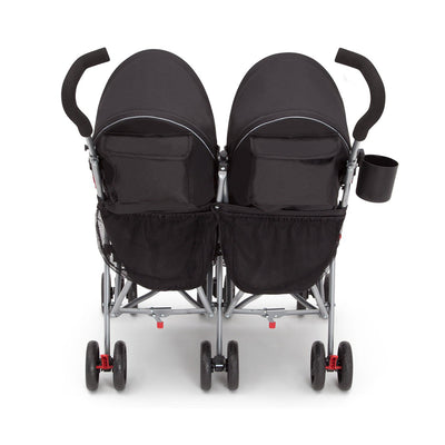 Delta Children LX Plus Side x Side Double Stroller, Red Triangular (Open Box)