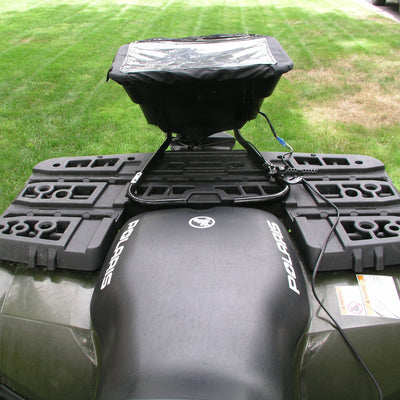 Field Tuff 12V ATV Load Capacity Broadcast Seed & Fertilizer Spreader (2 Pack)