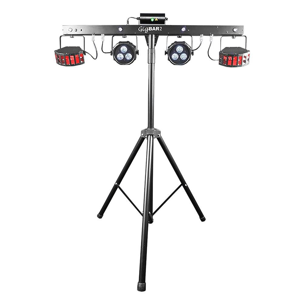 Chauvet DJ 4-in-1 LED GigBAR 2.0 Light FX w/ Tripod+Remote+Footswitch (2 Pack)