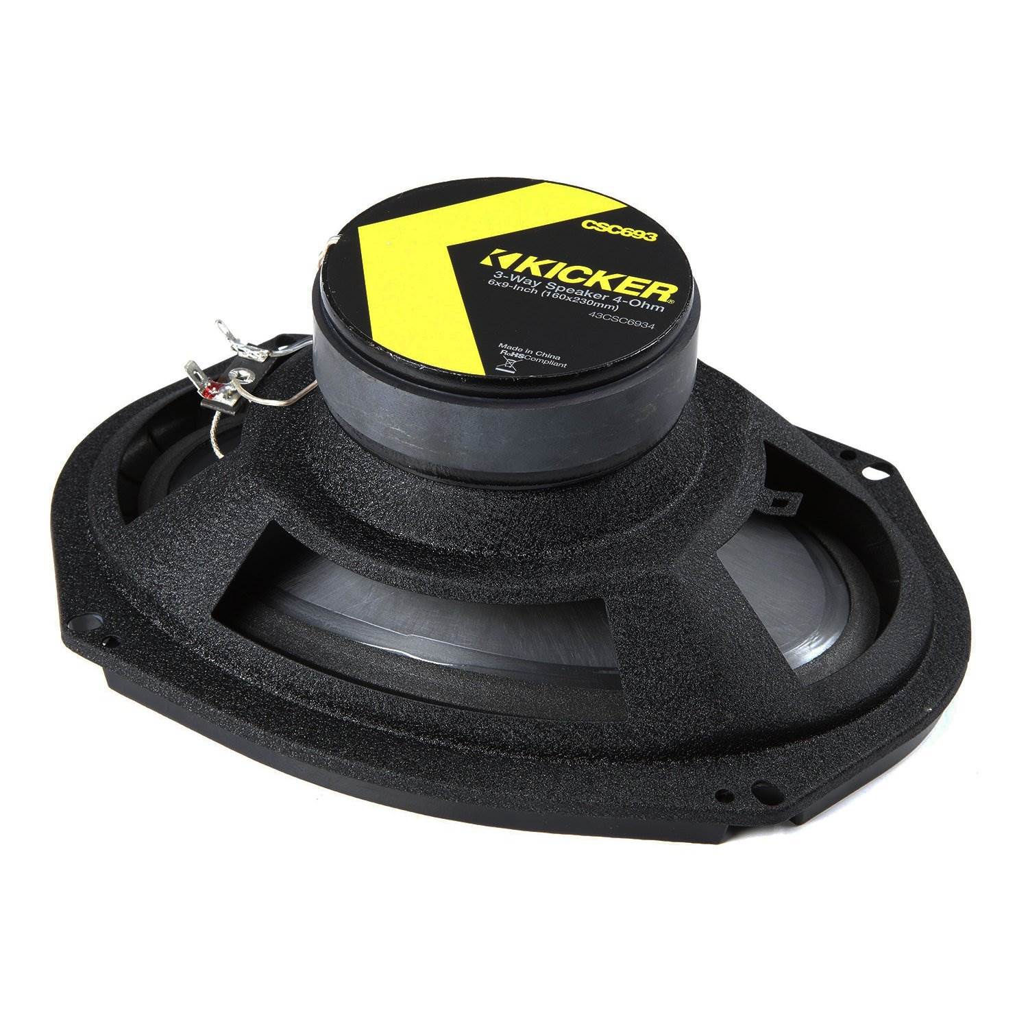Kicker CSC693 6 x 9 Inch 450W 3 Way 4 Ohm Car Audio Speakers (4 Pairs)