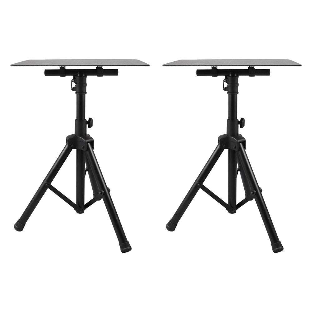 Pyle Pro Universal Adjustable Laptop Computer Studio DJ Mount Stand (2 Pack) - VMInnovations