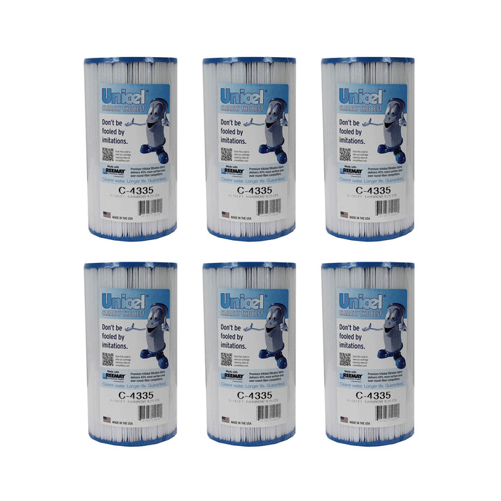 Unicel C-4335 Replacement 35 Sq Ft Pool Spa Filter Cartridge, 219 Pleats, 6 Pack - VMInnovations