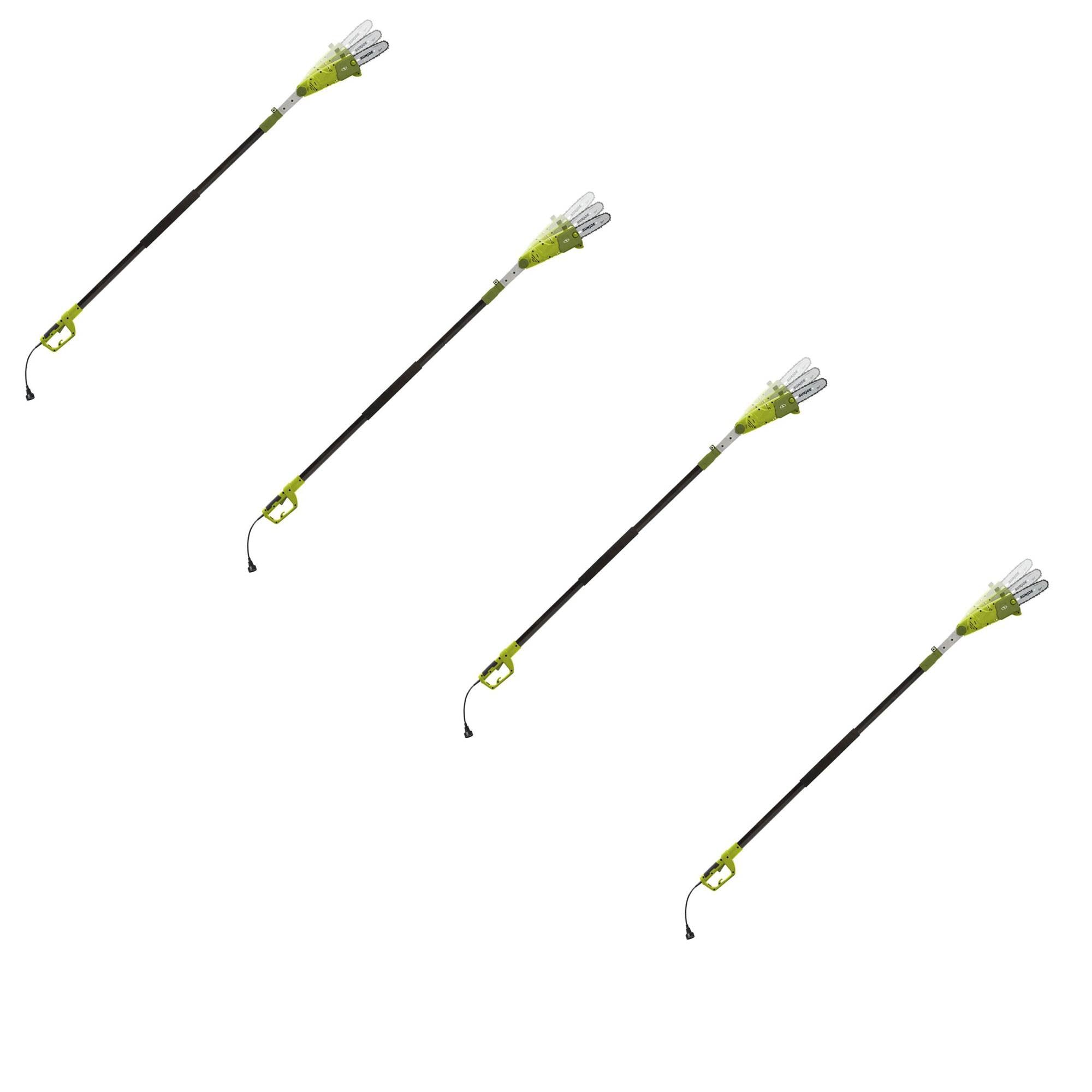Sun Joe 8" 6.5 Amp Electric 9.4' Telescoping Multi Angle Pole Chainsaw (4 Pack)