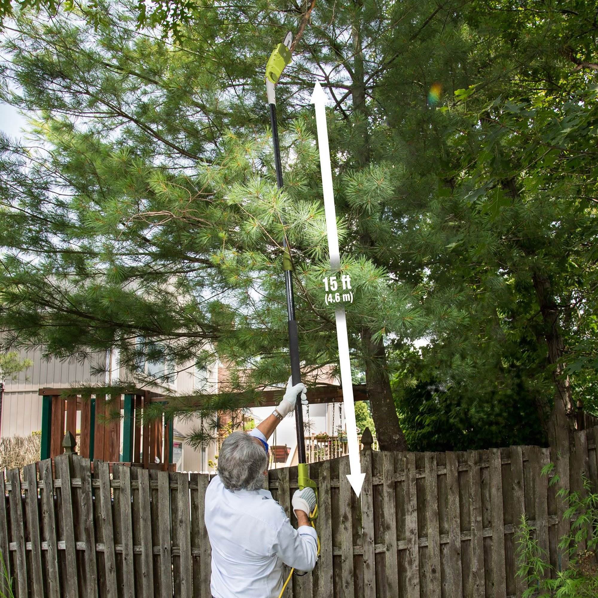 Sun Joe 8" 6.5 Amp Electric 9.4' Telescoping Multi Angle Pole Chainsaw (4 Pack)