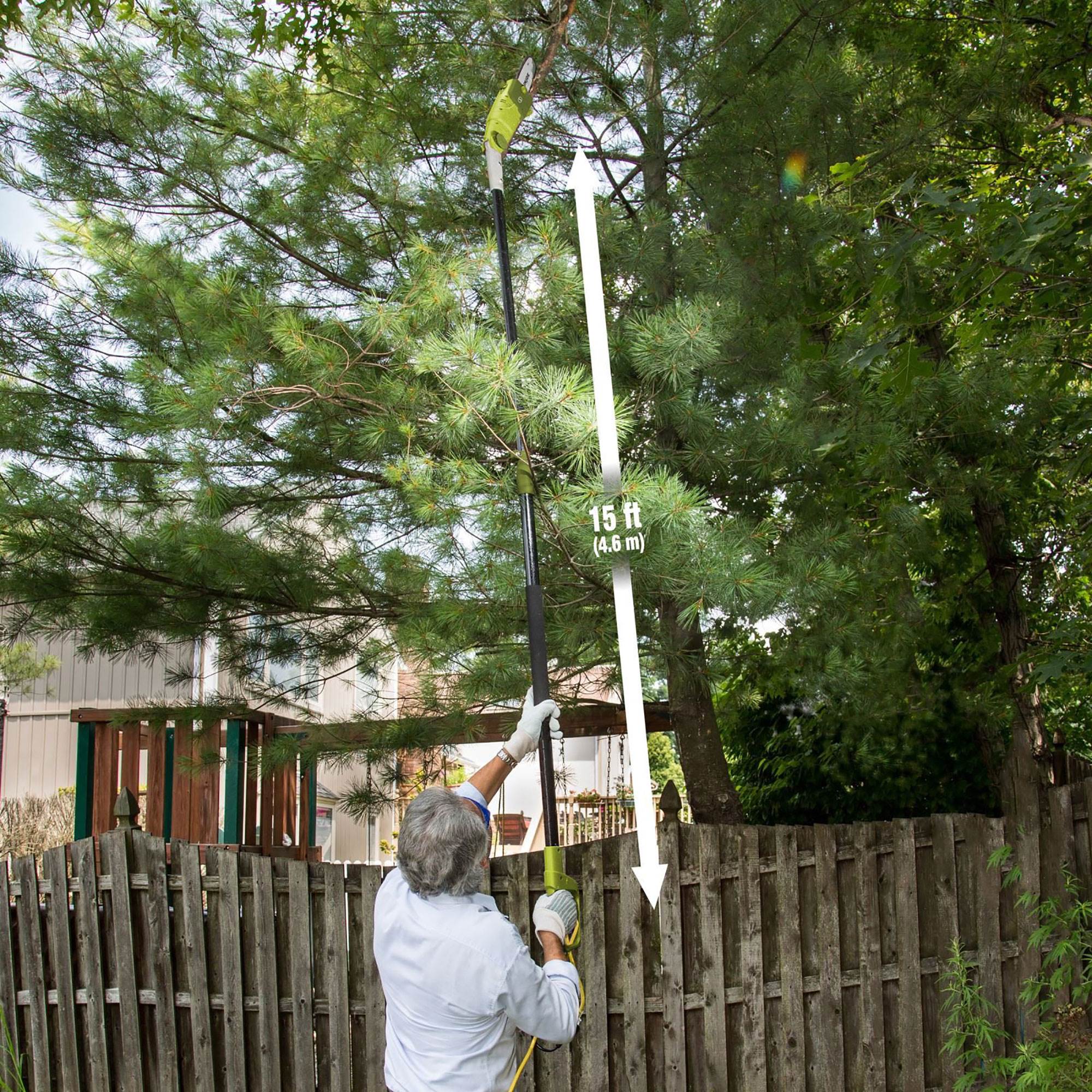 Sun Joe 8" 6.5 Amp Electric 9.4' Telescoping Multi Angle Pole Chainsaw (2 Pack)