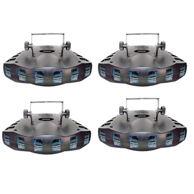 Chauvet DJ Derby X DMX Multi-Colored LED RGB Strobe DJ Lighting Effect (4 Pack)