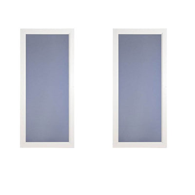 Larson Envision Series Fullview Low E Left Hinged 36" Storm Door, White (2 Pack)