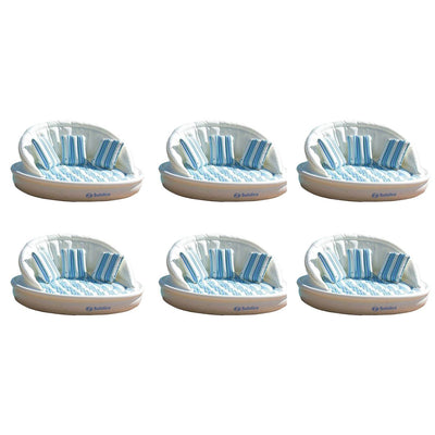 Swimline Solstice 15135HR Inflatable 3-Person AquaSofa Couch Float Raft (6 Pack)