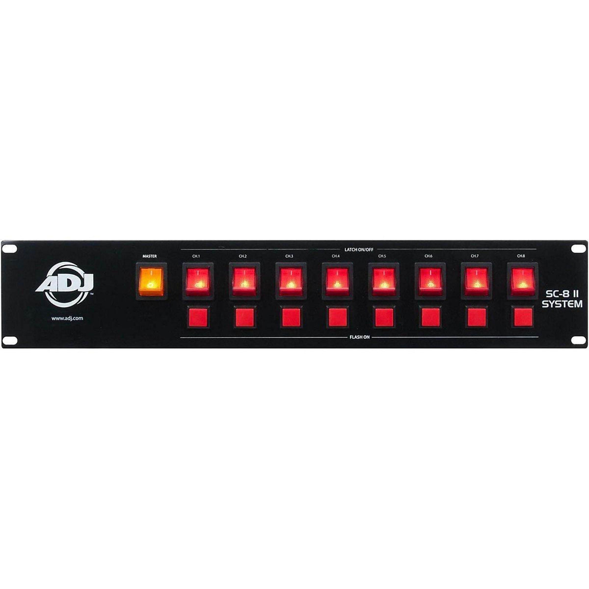 American DJ ADJ System 8 Ch Low Voltage Switch Controller w/ Relay Pack (4 Pack)