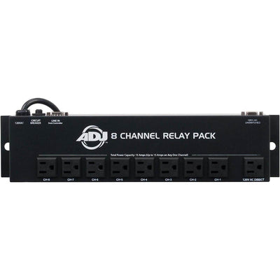 American DJ ADJ System 8 Ch Low Voltage Switch Controller w/ Relay Pack (4 Pack)