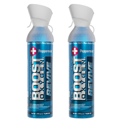 2 Pack Large 10L Boost Oxygen Natural Portable Pure Canned Oxygen, Peppermint