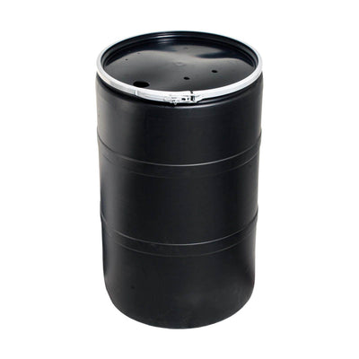 Active Aqua 55 Gallon Drum Hydroponic Reservoir w/ Pre-Drilled Solid Lid, 2 Pack