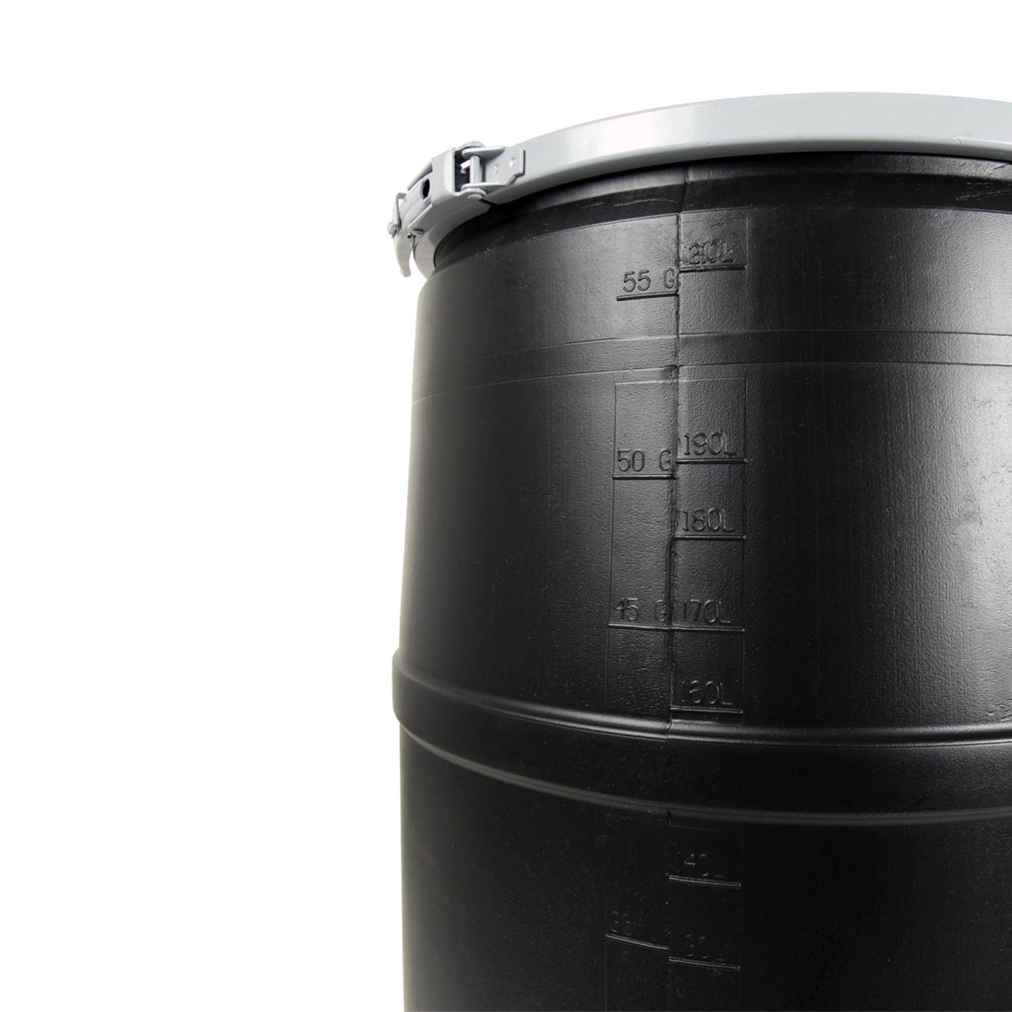Active Aqua 55 Gallon Drum Hydroponic Reservoir w/ Pre-Drilled Solid Lid, 2 Pack