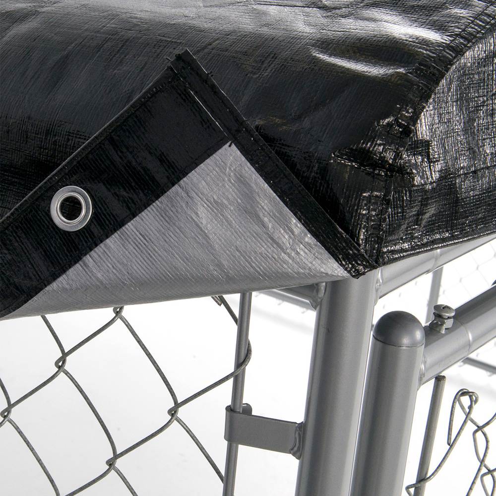 Lucky Dog Uptown Outdoor Covered Kennel Heavy Duty Dog Cage Pen (3 Pack) - VMInnovations