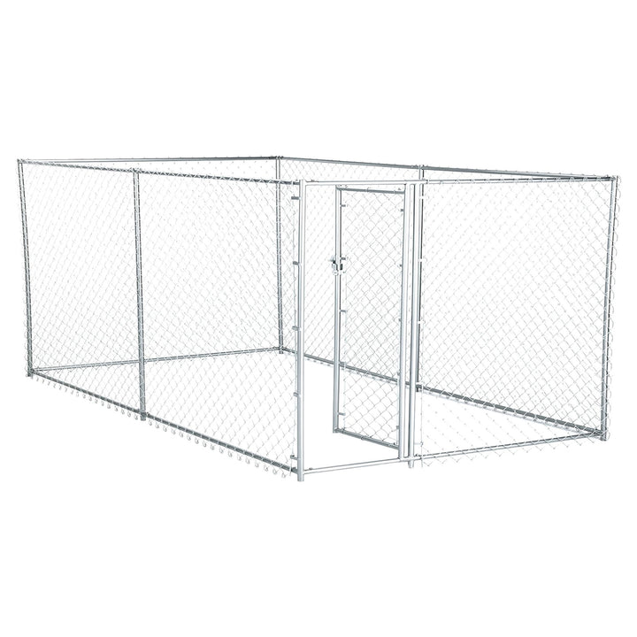 Lucky Dog 10 x 5 x 4 Foot Chain Link Dog Kennel Enclosure (Used)