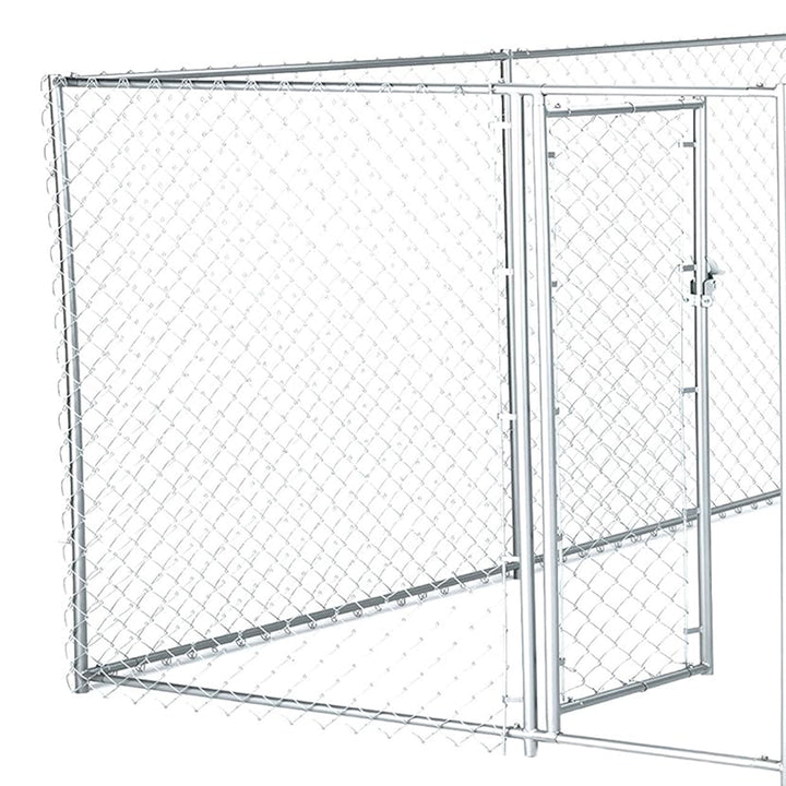 Lucky Dog 10 x 5 x 4 Foot Heavy Duty Outdoor Chain Link Kennel Enclosure (2 Pk)