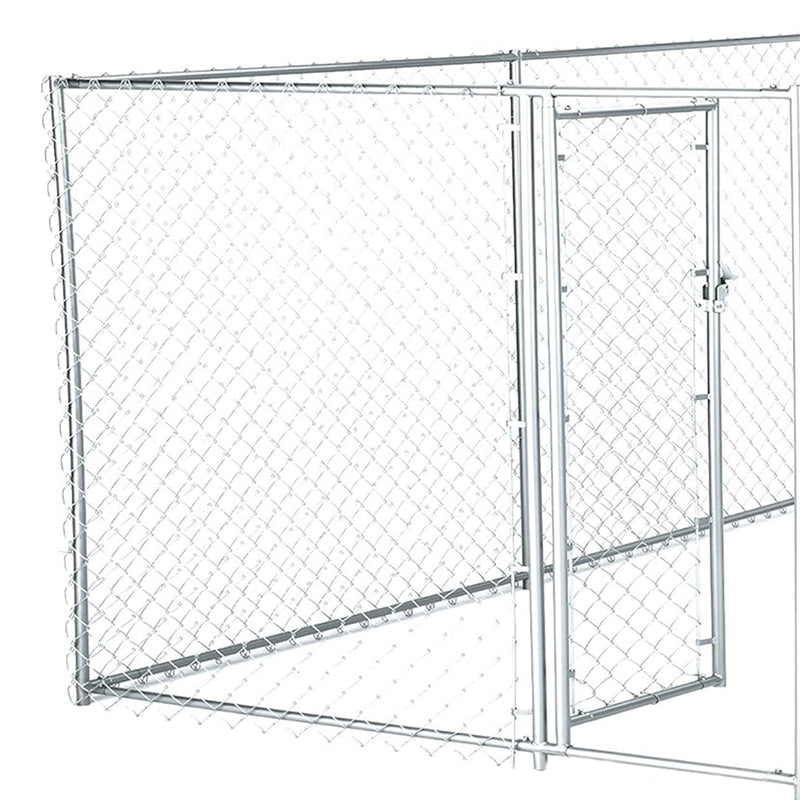 Lucky Dog 10 x 5 x 4 Foot Chain Link Dog Kennel Enclosure (Open Box)