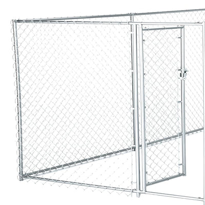 Lucky Dog 10 x 5 x 4 Foot Chain Link Dog Kennel Enclosure (Open Box) - VMInnovations