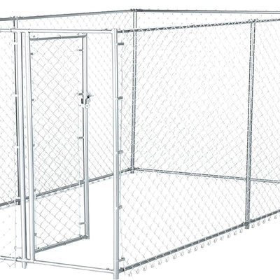 Lucky Dog 10' x 5' x 4' Heavy Duty Steel Outdoor Chain Link Dog Kennel Enclosure - VMInnovations