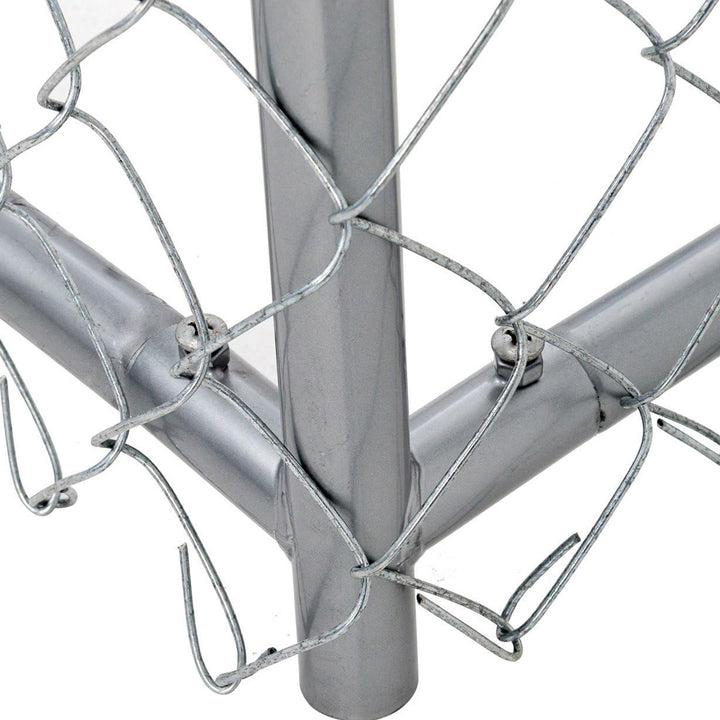 Lucky Dog 10 x 5 x 4 Foot Chain Link Dog Kennel Enclosure (Open Box) - VMInnovations