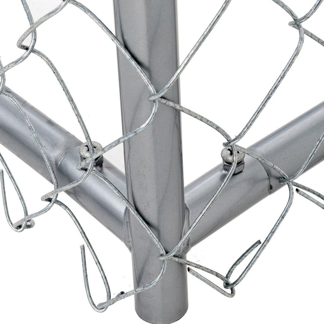 Lucky Dog 10 x 5 x 4 Foot Heavy Duty Outdoor Chain Link Kennel Enclosure (2 Pk)
