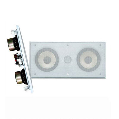 PyleHome Dual 5.25 Inch 300W Wall/Ceiling Mount 2-Way Speaker, White (4 Pack)
