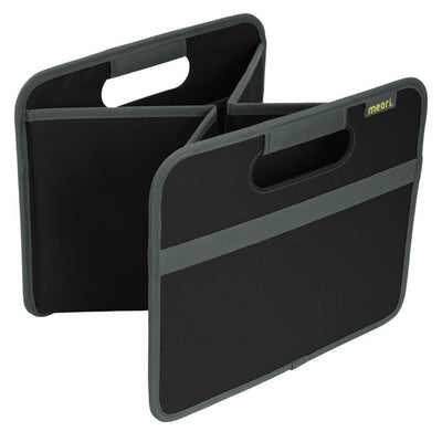 Meori Classic Collection 6.5 Gallon Medium Foldable Storage Box, Black (4 Pack)
