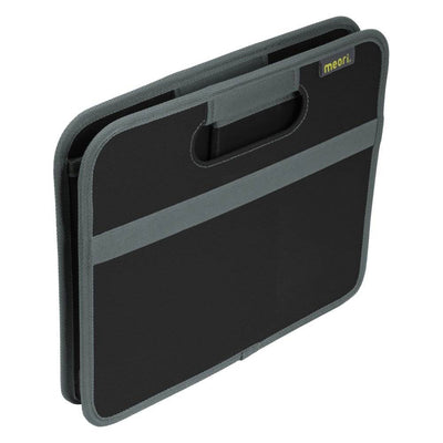 Meori Classic Collection 6.5 Gallon Medium Foldable Storage Box, Black (6 Pack)