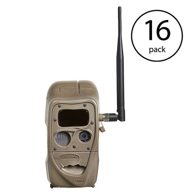 Cuddeback 4 Black Flash CuddeLink 20MP Wireless Game Trail Cameras (16 Pack)