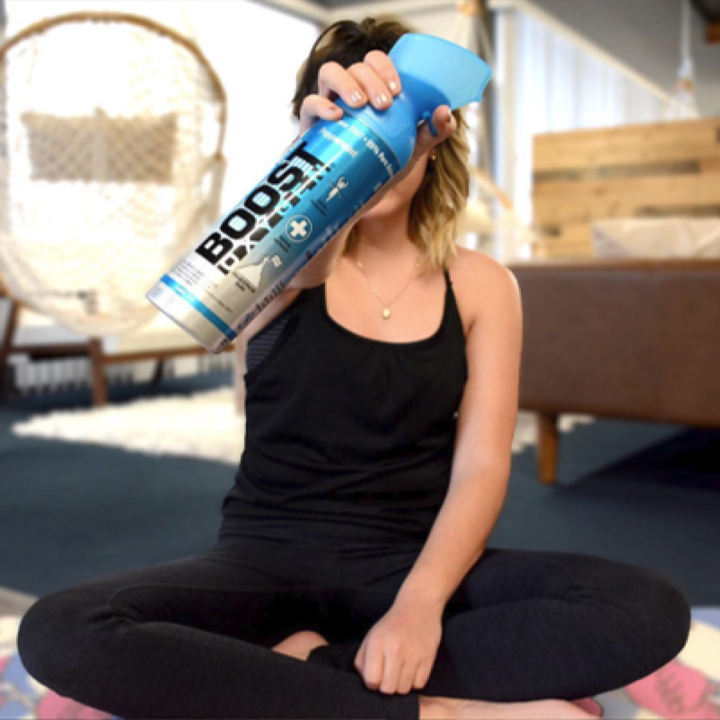 Boost Oxygen 3, 5, & 10L Supplemental Oxygen Can Bottle w/Mouthpiece, Peppermint - VMInnovations