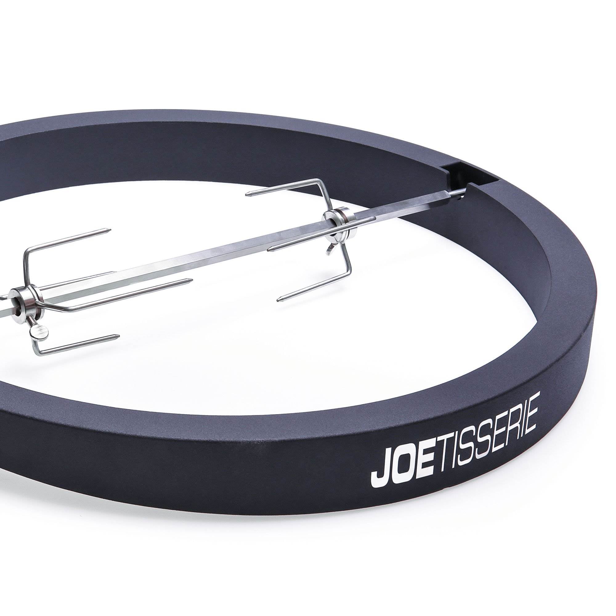 Kamado Joe Outdoor Ceramic Charcoal Grill with Spit Rod and Forks Rotisserie