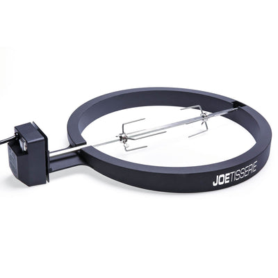 Kamado Joe Outdoor Ceramic Charcoal Grill with Spit Rod and Forks Rotisserie