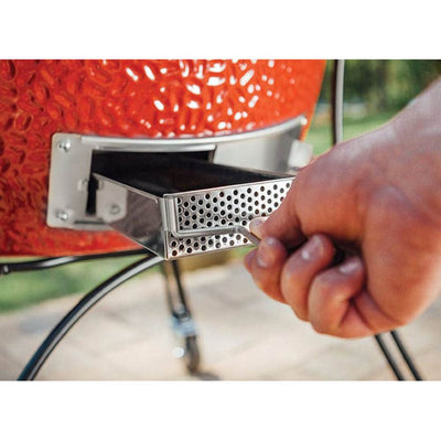 Kamado Joe Outdoor Ceramic Charcoal Grill with Spit Rod and Forks Rotisserie