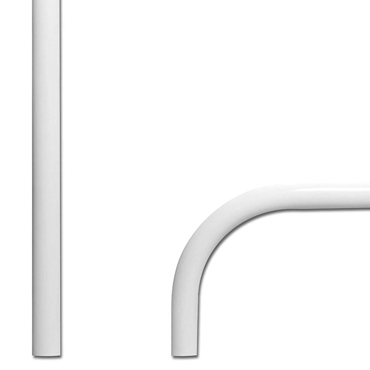 Saftron 3 Bend Return to Deck Polymer Swimming Pool Handrail, White (6 Pack)