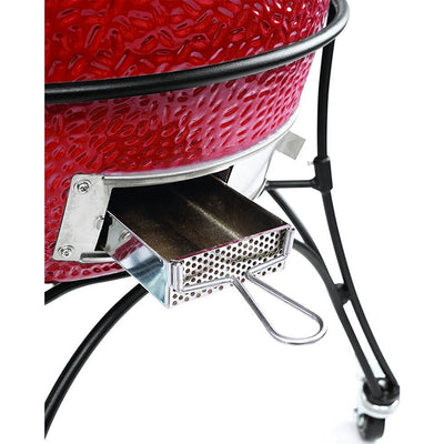 Kamado Joe Classic II Ceramic Grill and JoeTisserie Spit Rod & Forks Rotisserie