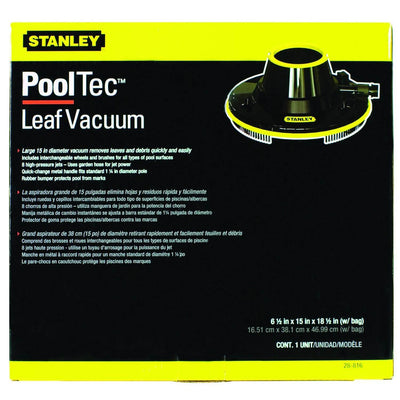Stanley 28816 Pool Debris Vacuum with Leaf Bag, Vacuum Bag, & Fitting (6 Pack)