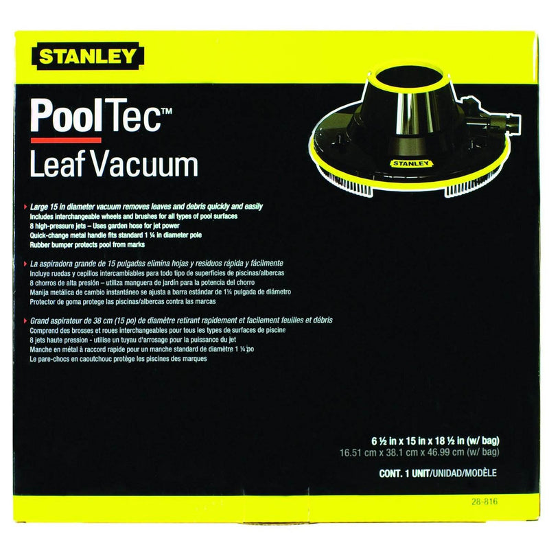 Stanley 28816 Pool Debris Vacuum with Leaf Bag, Vacuum Bag, & Fitting (6 Pack)