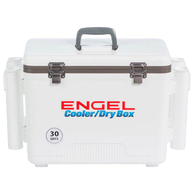 Engel Coolers 30 Qt. 48 Can Lightweight Insulated Mobile Cooler Drybox (2 Pack)