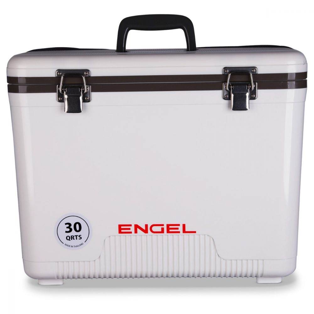 Engel Coolers 30 Qt. 48 Can Lightweight Insulated Mobile Cooler Drybox (2 Pack)