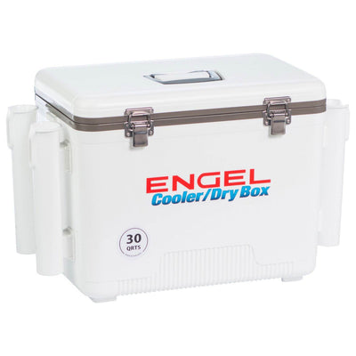Engel Coolers 30 Qt. 48 Can Lightweight Insulated Mobile Cooler Drybox (2 Pack)