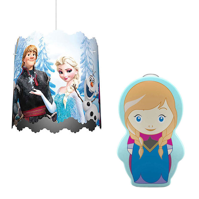 Philips Disney Frozen Kids Ceiling Lampshade and Battery Powered LED Flashlight