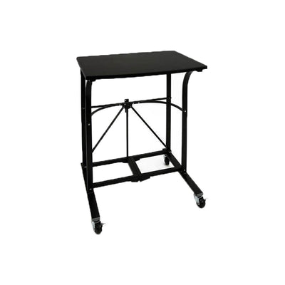 Origami Group Easy To Move Steel 4 Locking Wheel Foldable Trolley Table (2 Pack)