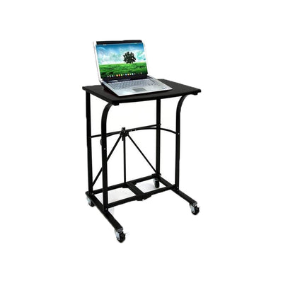 Origami Group Easy To Move Steel 4 Locking Wheel Foldable Trolley Table (2 Pack)