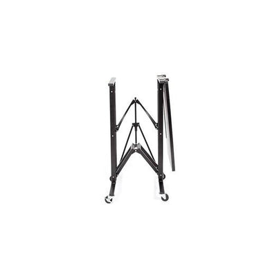 Origami Group Easy To Move Steel 4 Locking Wheel Foldable Trolley Table (2 Pack)