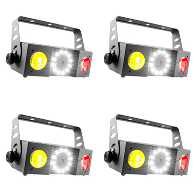 Chauvet DJ Swarm 4 FX DMX LED Moonflower RGBA Light Effect w/ Strobe (4 Pack)
