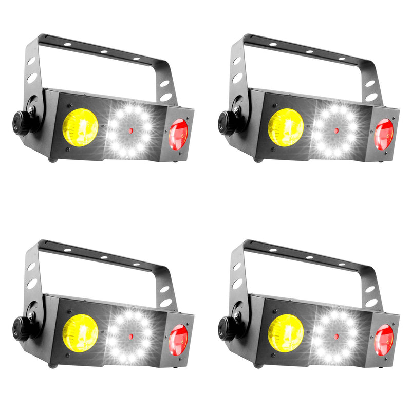 Chauvet DJ Swarm 4 FX DMX LED Moonflower RGBA Light Effect w/ Strobe (4 Pack)