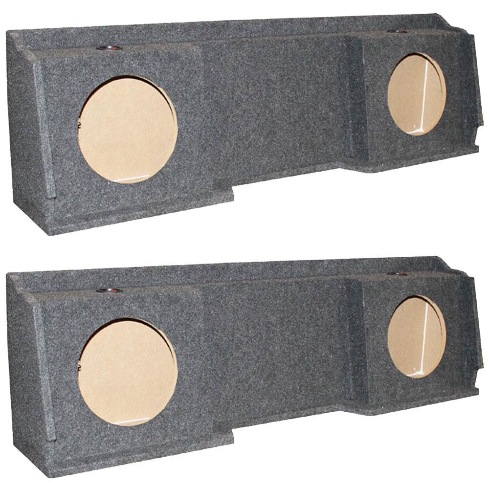 Chevy Silverado Ext Cab '99-06 Dual Underseat 10" Subwoofer Sub Box  (2 Pack)
